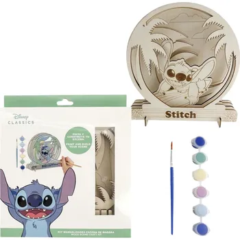 Dřevěná hračka Kreativní sada pro tvoření dřevěné scenérie Stitch