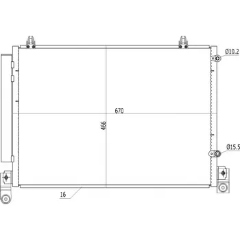 Chladič motoru Chladič klimatizace Mazda MPV 2.5i 99-03 LD4761480 HART