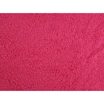 Kožešina beránek úplet, barva 5 pink