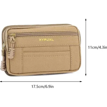 Ledvinka Pánská ledvinka s přihrádkami na mobil, mince a doklady Barva (Varianta): Khaki