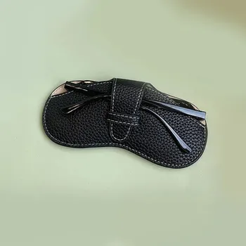 Ledvinka Měkké kožené pouzdro na brýle v kompaktním designu Barva (Varianta): Černá (no rope)