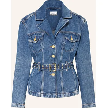 Dámský blejzr Ganni Dámská Džínová Bunda, modrá, 38