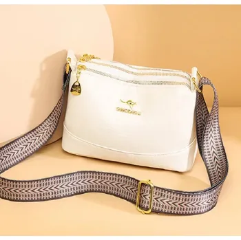 Dámská luxusní kabelka Kangaroo pro cestování i každodenní nošení Barva (Varianta): Bílá