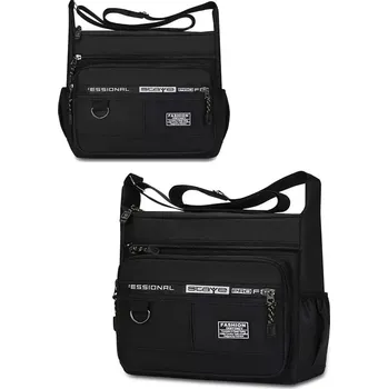 Kabelka Unisex taška přes rameno na volný čas i do práce Barva (Varianta): Černá