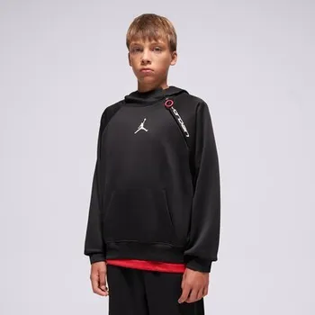 Pánská mikina Jordan Mikina S Kapucí Jdn Unisex Ease Flc Hoodie Boy Černá 163 - 175 Cm