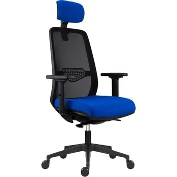 Antares Ergonomická židle Tullio s nastavením hloubky sedáku modrá