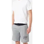 Pánské šedé teplákové kraťasy Gant - Velikost 2XL, Barva Šedá M56393 2039016