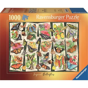 Puzzle Ravensburger 120010845 Tropičtí motýli