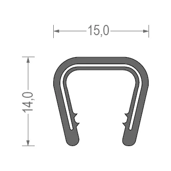 Těsnění výfuku Univerzální těsnění PCW 8-10 mm černé/1 m1 ks RS34.3131 HART