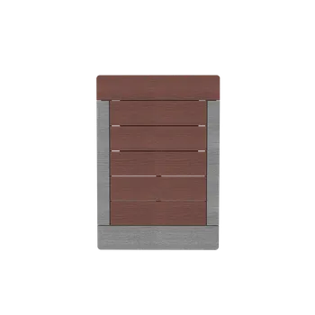 Zahradní sprcha Formidra venkovní sprchový rošt tmavě kávová barva