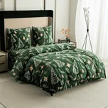Povlečení mikroplyš GREEN CHRISTMAS zelené Rozměr povlečení: 2 ks 70 x 90 cm | 200 x 220 cm, 140x200 / 70x90 cm, 200x220 + 2 polštáře 70x90 cm
