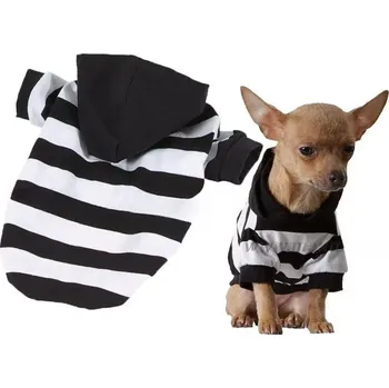 Obleček pro psa Hoody triko pro psa pruhy (Oblečky pro psy, tričko Hoody)