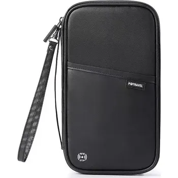 Peněženka Cestovní peněženka na pas, karty, hotovost i letenky Barva (Varianta): Černá