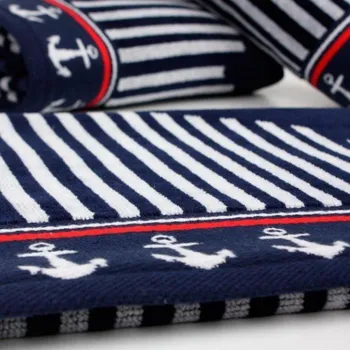 Ručník Ručník 70x140 koupelnový modrý marine pro loď INNY