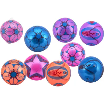 Dětský míč Barevný nafukovací míč z gumy 23 cm v síťce – mix barev