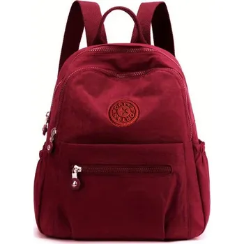 Městský batoh Lehký nylonový batoh na cesty i do školy s popruhem na kufr Barva (Varianta): Červená