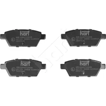 Brzdová destička Brzdové destičky zadní Mazda 6 2.0-2.0DI 08/02- HART