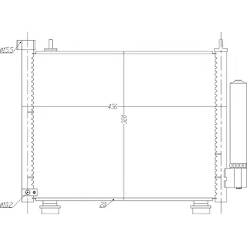 Chladič motoru Chladič klimatizace Opel Agila A 00- 09214335 HART