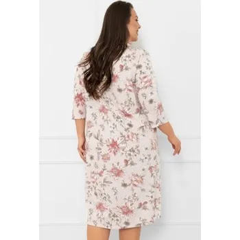 Dámské noční prádlo Noční košile Italian Fashion Betula - bavlna Světle růžová 4XL