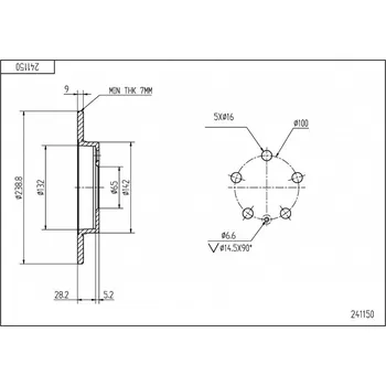 Brzdový kotouč Brzdový kotouč zadní Golf IV 2.0 99-06 /mal/sada 1J0615601D HART