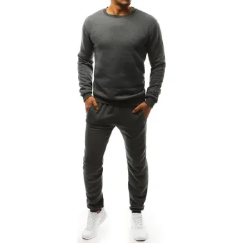 Dstreet Pánská tepláková souprava antracitová AX0038 Barva: Šedá - tmavě, Velikost: L