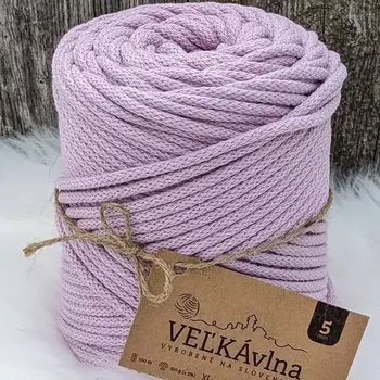 Příze Velká vlna Špagát 5mm Šeřík (Špagátová příze 5mm Orgován)