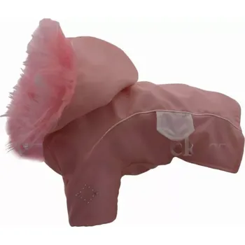Obleček pro psa Bunda pro psa zimní růžová, odepínací kapuce (Zimní oblečky pro psy )