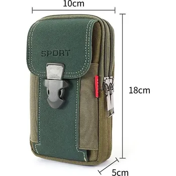 Ledvinka Pánská plátěná ledvinka na telefon a cestovní potřeby Barva (Varianta): Green Style 1