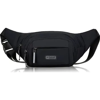 Ledvinka Pánská sportovní ledvinka z plátna s tenkým profilem Barva (Varianta): Černá