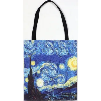 Kabelka Plátěná kabelka s motivy Van Gogha na běžné nošení Barva (Varianta): starry night