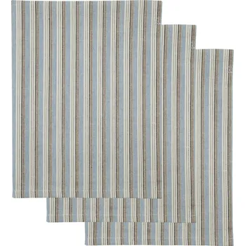 Utěrka House Doctor Bavlněná utěrka Cook Blue/Sand – set 3 ks