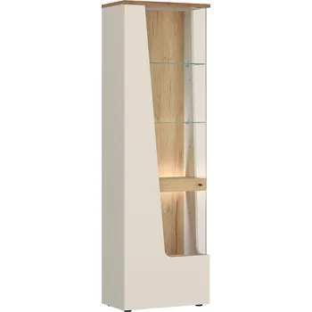 Knihovna Vitrína 1D cashmere/dub coast evoke CTUV01L CUT OUT