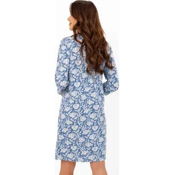 Dámská noční košile Noční košile Italian Fashion Bisali - bavlna Modrá 3XL