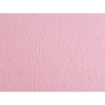 Kožešina beránek úplet, barva 6 růžová sv.
