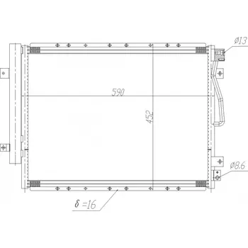 Chladič motoru Chladič klimatizace Kia Sorento 06- 97606-3E900 HART