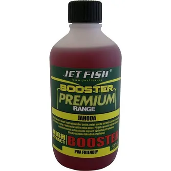 Návnadová surovina Jet Fish Booster Premium Jahoda 250 ml