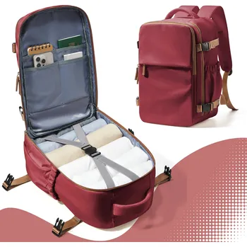 Městský batoh Cestovní batoh 40×30×20 vhodný pro Wizzair a notebook 15,6" Barva (Varianta): Červená