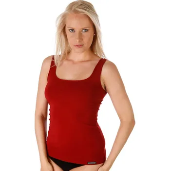 EVONA a.s. Dámský elastický top 7005 vínový - Dámský elastický top 7005 vínový 2107 M