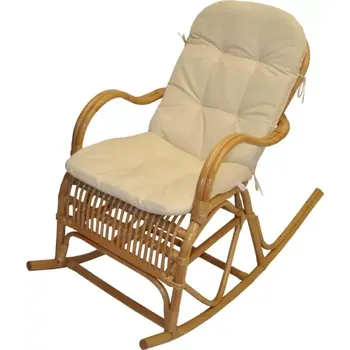 Křeslo Houpací křeslo Klasik medové/béžový melír - SLEVA 3% s kodem radost25