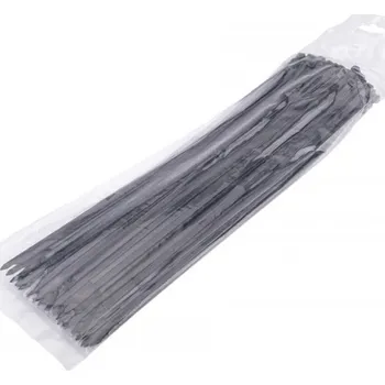 Nylonové stahovací pásky 4,8x370 mm, 100 ks, černé CTB-5X370 NTY