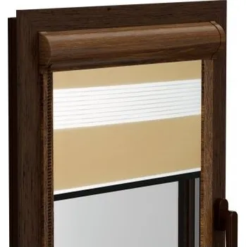 Roleta Roleta Den a Noc v hliníkové kazetě (DUB) Elite řada přírodní palisandr