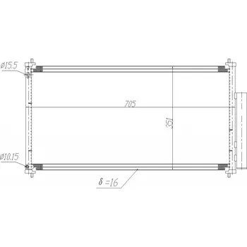 Chladič motoru Chladič klimatizace Honda Civic 3-5 12- 80110TV0E01 HART