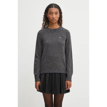 Dámský svetr Vlněný svetr Lacoste, 34, šedá, 90Y