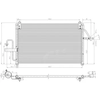 Chladič motoru Chladič klimatizace Nubira 97- 96190601 HART