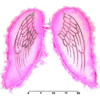 Karnevalový doplněk Křídla andělská karneval 45x44cm