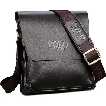 Pánská ramenní taška Polo se svislým střihem na dokumenty Barva (Varianta): Hnědá