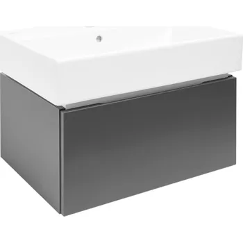 Ložnice Swiss aqua technologies Koupelnová skříňka s umyvadlem SAT Feel 60x30x46 cm antracit mat SATFEEL60ANTU2