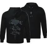 Giants Fishing Mikina pánská černá Tři kapři Varianta: vel. 2XL