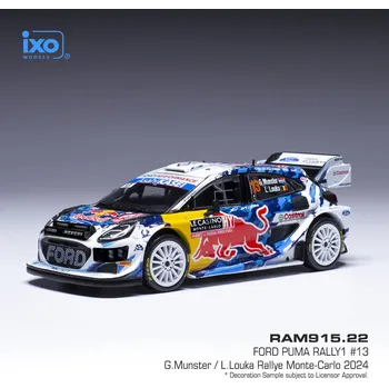 autíčko Ford Puma Rally1 - Rallye Monte-Carlo 2024 #13 Munster - Louka 1:43 IXO