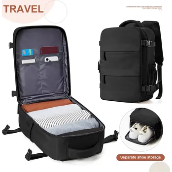 Městský batoh Cestovní batoh 40×20×25 vhodný pro Ryanair a jiné aerolinky Barva (Varianta): Černá